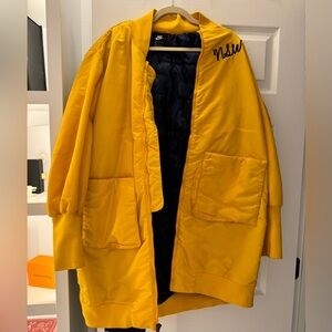 Nike NSW Special Collection Yellow Bomber Jacket Sz L
